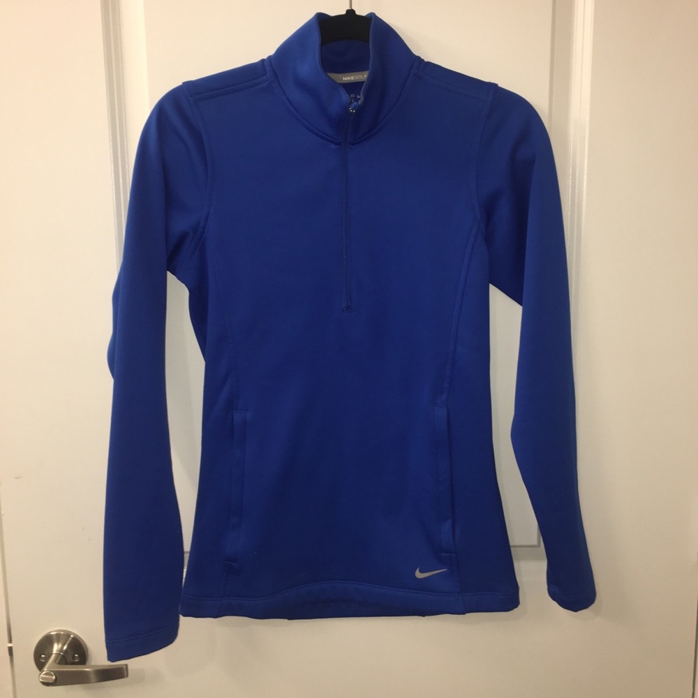 EUC NIKE Golf Pullover Half Zip Fleece lined
